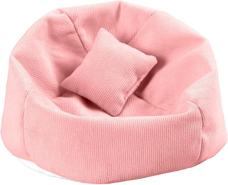 Walant Doll Car Seat Compatible with Labubu, Handmade Bean Bag Chair for 15-17cm Doll, Anti-Slip Bottom, Cute Doll Accessories for Display, Fans&Collectors Gifts, Durable Corduroy Fabric (Pink) - Image 1